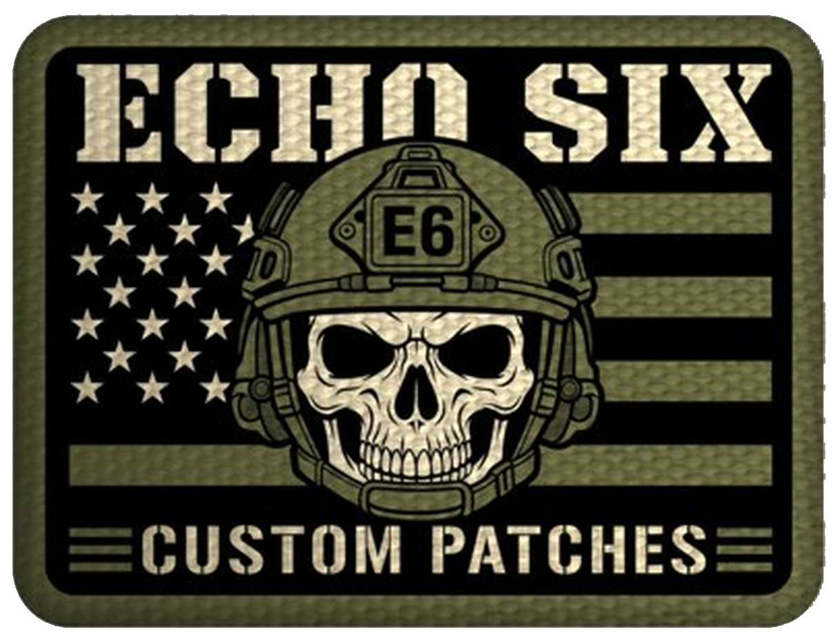 Echo Six custom patches rectangular patch