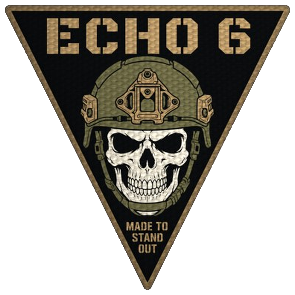 Echo Six made to stand out triangle patch
